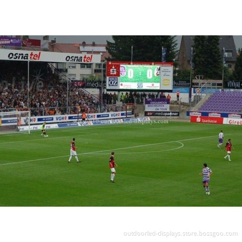 High Resolution Large Stadium Led Display Screen Tv , Outside Column Video Wall